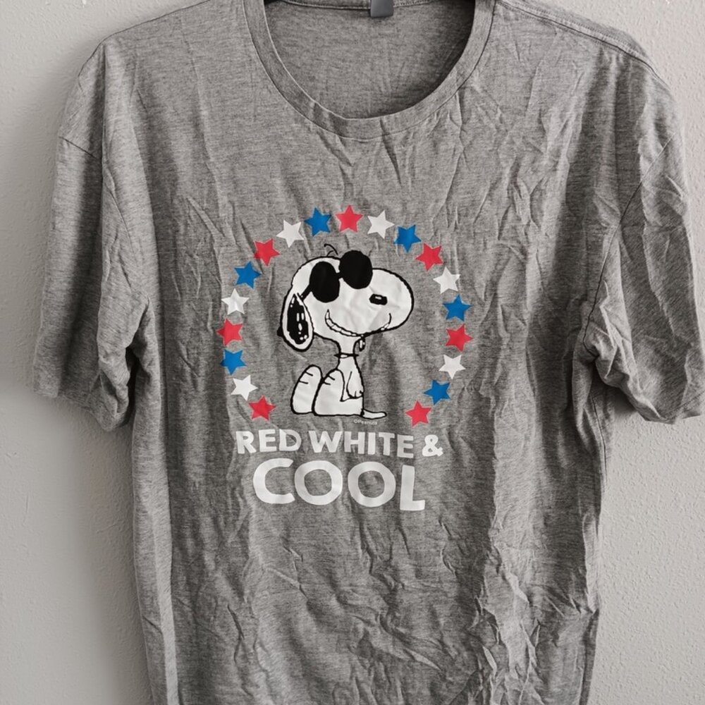 Mens Crew Neck Short Sleeve Reg Fit Big and Tall Graphic T-Shirt, Gray Sz 2XLT